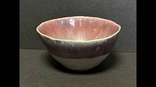 陶磁器 076: ぐい呑 047: 藤平寧 盃 夕しぐれ. Ceramic Guinomi, Sake
