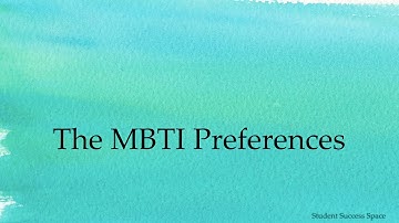 The MBTI Preferences
