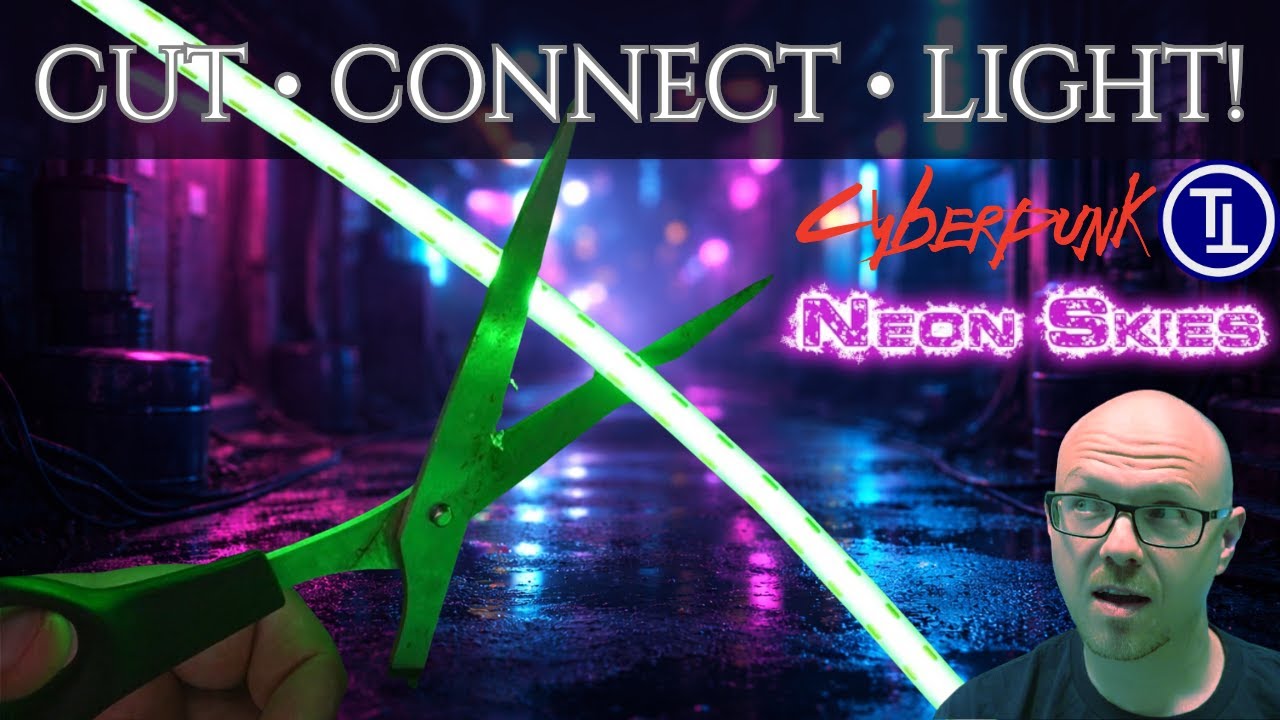 CUT - CONNECT - LIGHT! Cuttable COB LEDs for Terrain & Dioramas 🔦 (Cyberpunk, Neon Skies, Shadowrun)