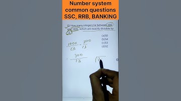 How Many Numbers Between 300 & 1000 Are Divisible by 13? 🤔 | Math Shorts  | Number System