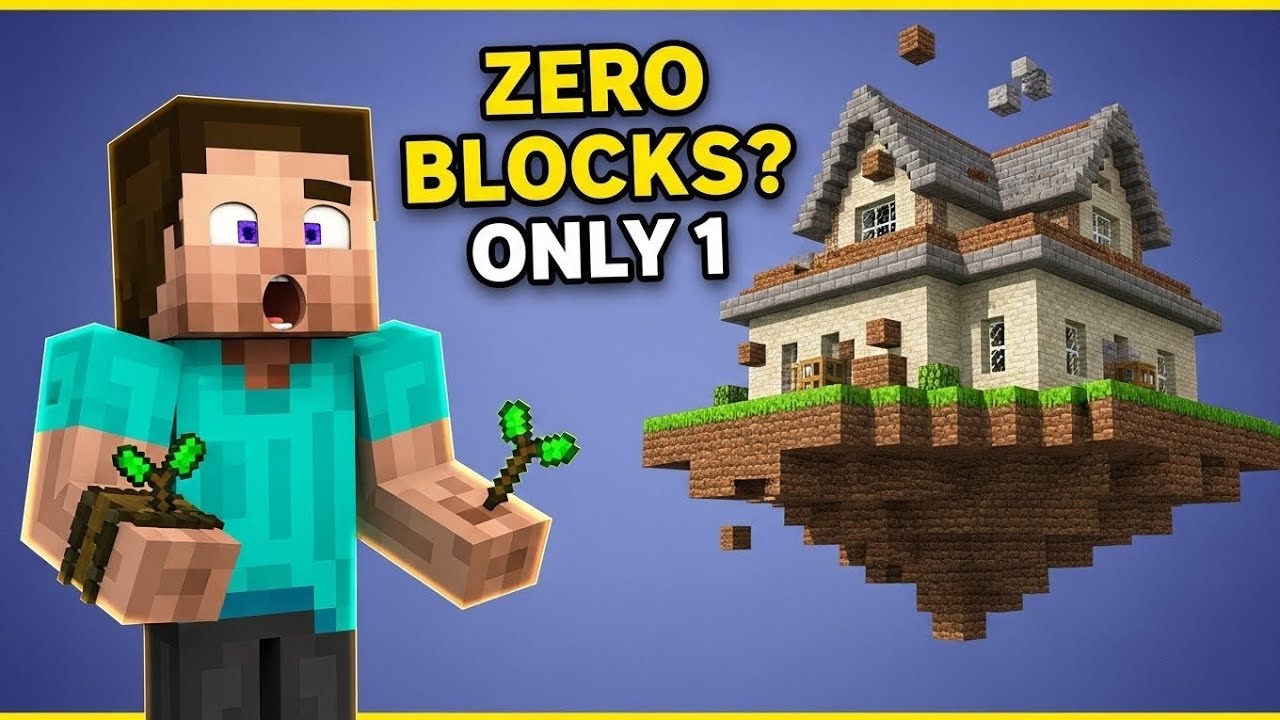 Особняк в Minecraft, построенный из НОЛЬ блоков?!