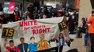 Zara Workers Join in the 'Fight for 15' Day of Action