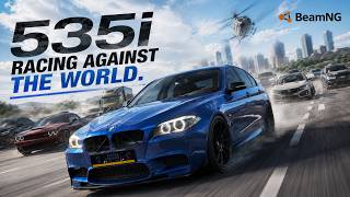 Stage 2 BMW 535i vs The World in BeamNG… (Insane Drag Races)