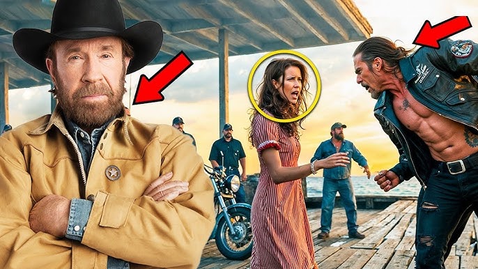 Bikers molest fisherman's daughter, not knowing her father is Chuck Norris  - YouTube