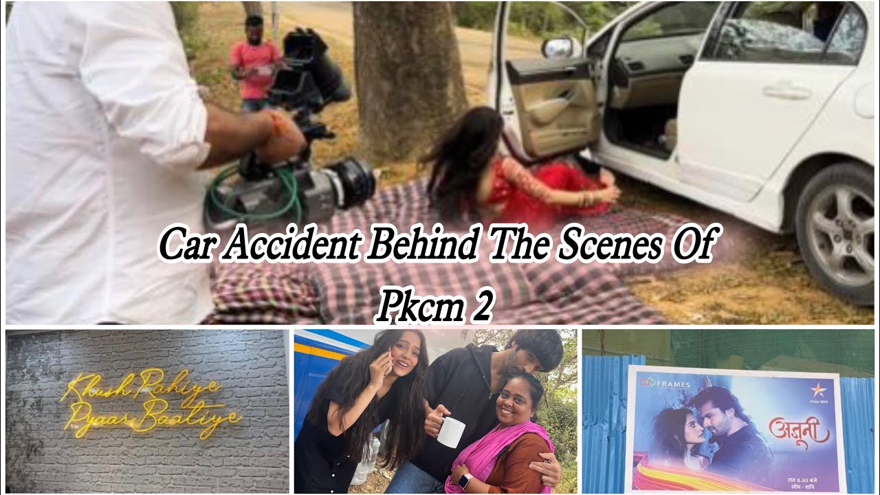 car accident Behind the Scenes Palkon ki chhao mein 2