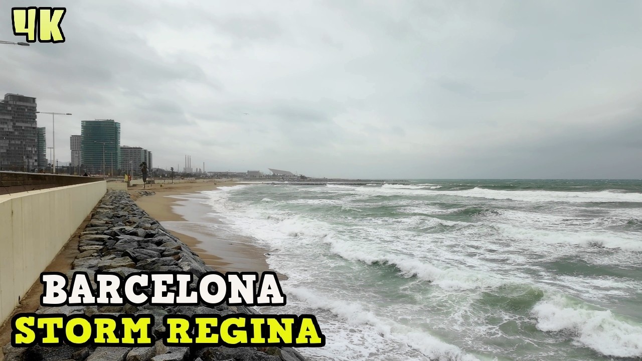 BORRASCA REGINA BARCELONA: Lluvias de Barro, Fuerte Vientos y Mal Estado del Mar en Barcelona 2026