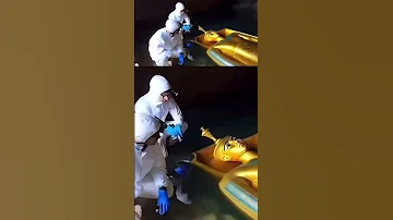 اكتشاف مدينه مائية اسفل اهرامات الجيزة بها رسومات للانسان المصري القديم و هو يمتلك اجنحة 