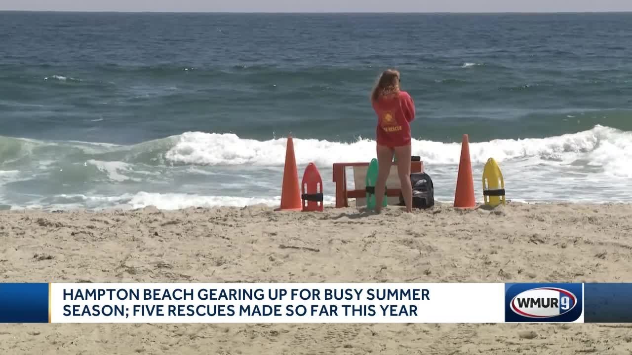 Hampton Beach gearing up for busy summer season; five rescues made so ...