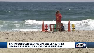 Hampton Beach gearing up for busy summer season; five rescues made so far this year