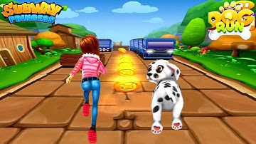Subway Princess Runner V/S Dog Runner - Princess Chasing Puppy Dog | Android/iOS Gameplay HD