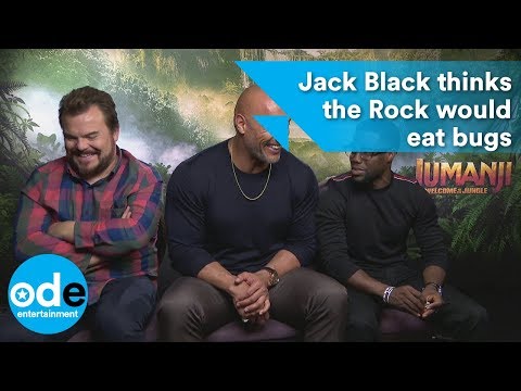 Jumanji: Jack Black thinks the Rock would eat bugs