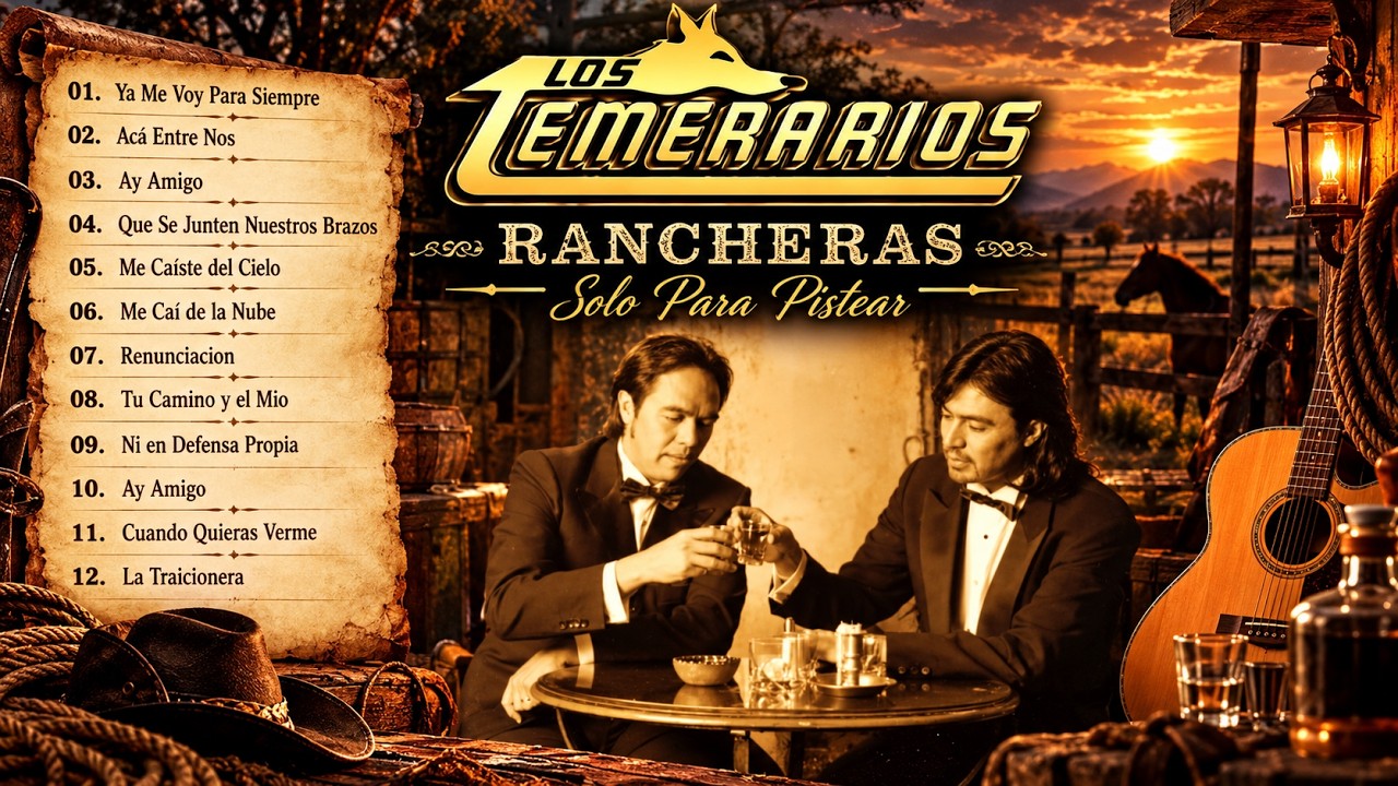 📀Los Temerarios 🍻 Puras Rancheras Para Pistear
