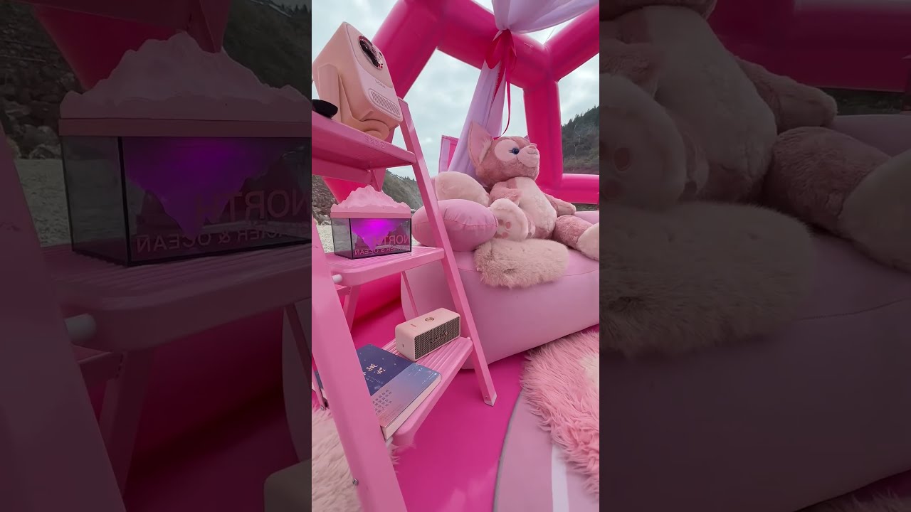 ⁣Pink Pink Camping Day! #pink #camping #outdoors #camp #nature