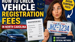 How to check vehicle registration fees in North Carolina