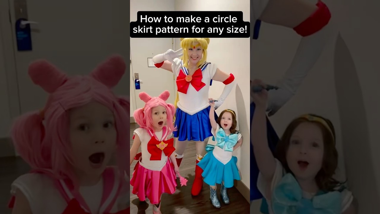 How to make a pleated circle skirt! #cosplay #sewing #pattern #sailormoon #tutorial #howto #skirt
