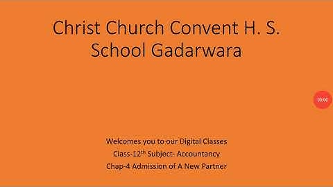 Class 12 Accounts Chapter  4 Part 2 Share of a New Partner by 5 ways MP Board by Amit Toshniwal