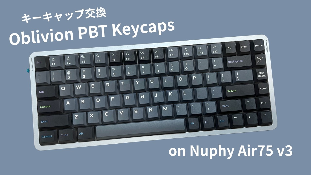 キーキャップ交換】Oblivion Berry Profile のダーク配色が良すぎた