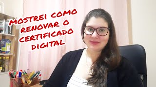 PASSO A PASSO DE COMO RENOVAR O CERTIFICADO DIGITAL!