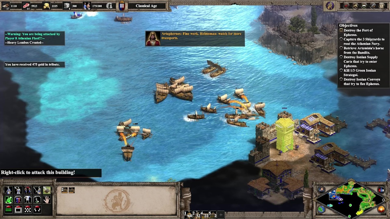 Age of Empires 2 Playthrough (Part 53: Battle for Greece Campaign Artaphernes 6&7, Themistocles 1-3)