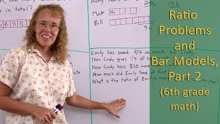 Word problems involving ratios - solved with bar models (part 2)