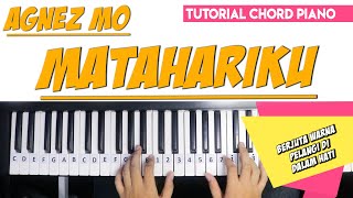 Tutorial Chord Piano AGNEZ MONICA - MATAHARIKU Mudah Dipahami Untuk Pemula
