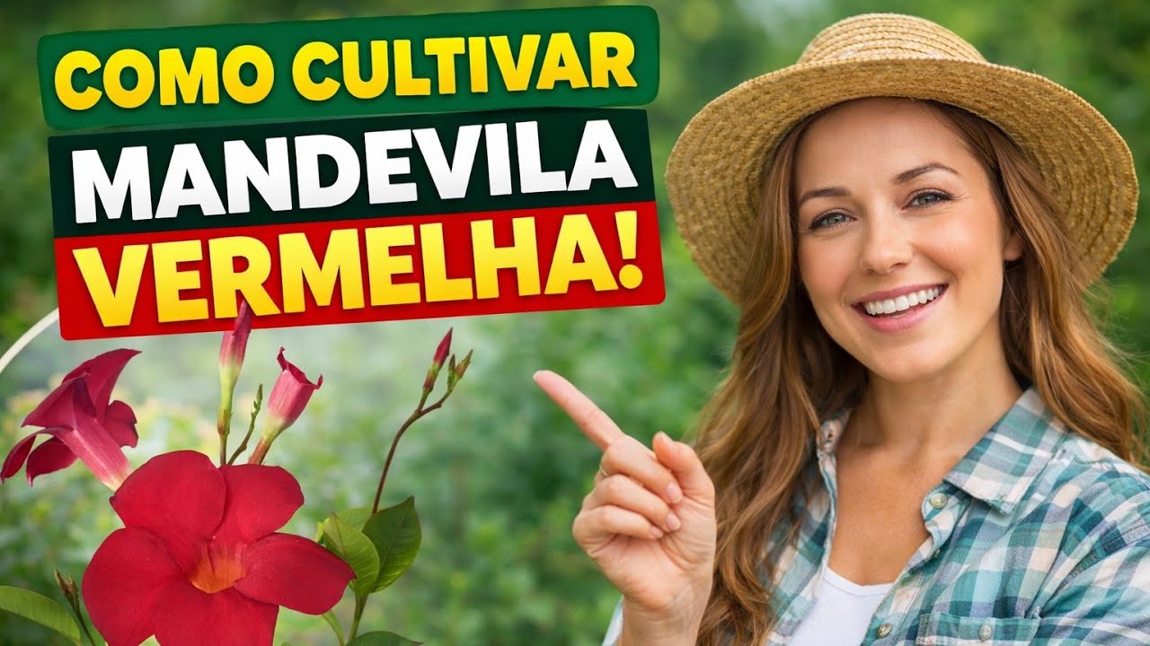 Como cultivar Mandevila vermelha