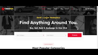 Classiads WordPress Theme Zon Demo #wordpress  #themeforest  #classiads