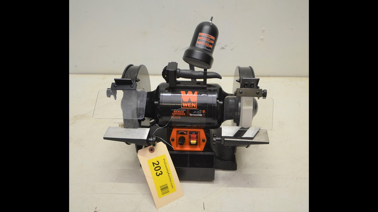 WEN 8 Inch Variable Speed Bench Grinder, Model 4280 YouTube