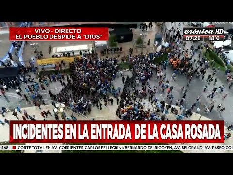 Incidentes en el ingreso a Casa Rosada