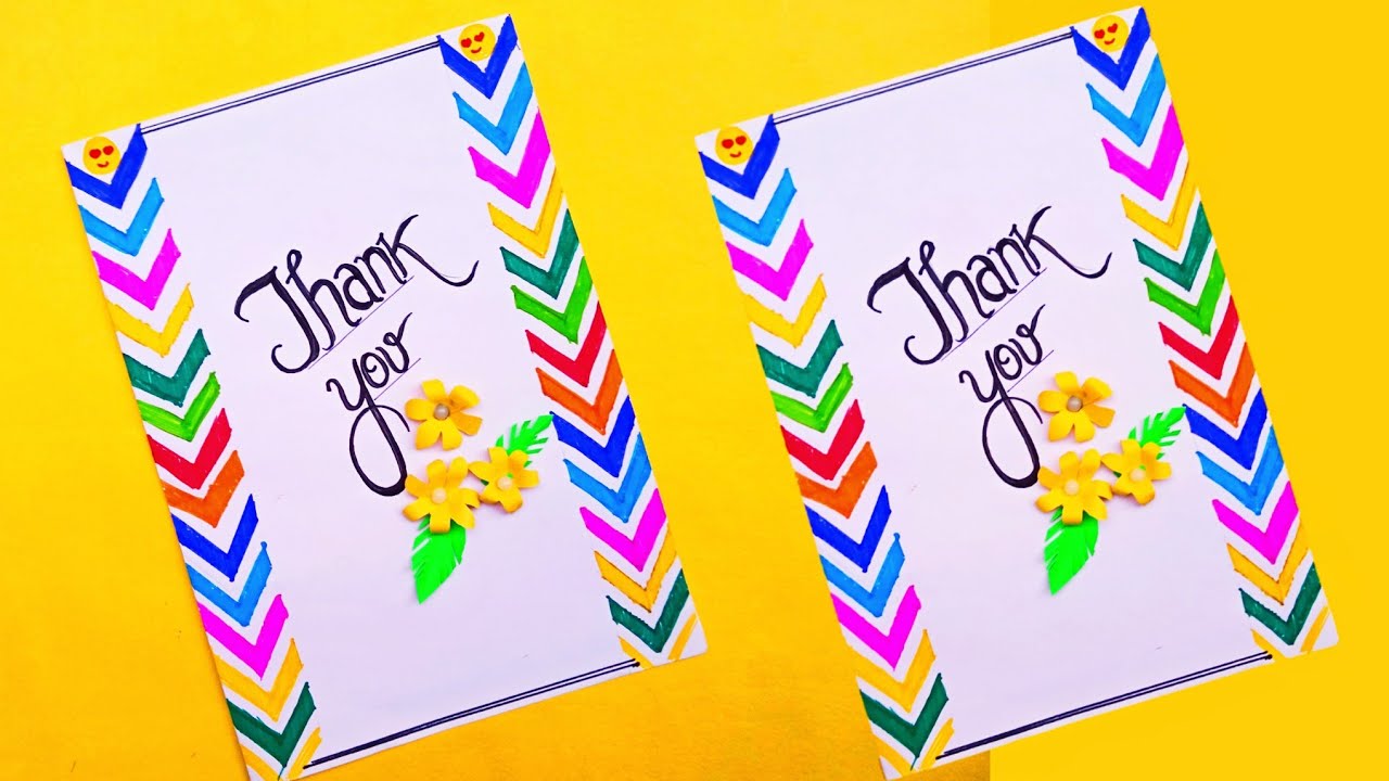 how to make thank you card diy greeting card ideas rb