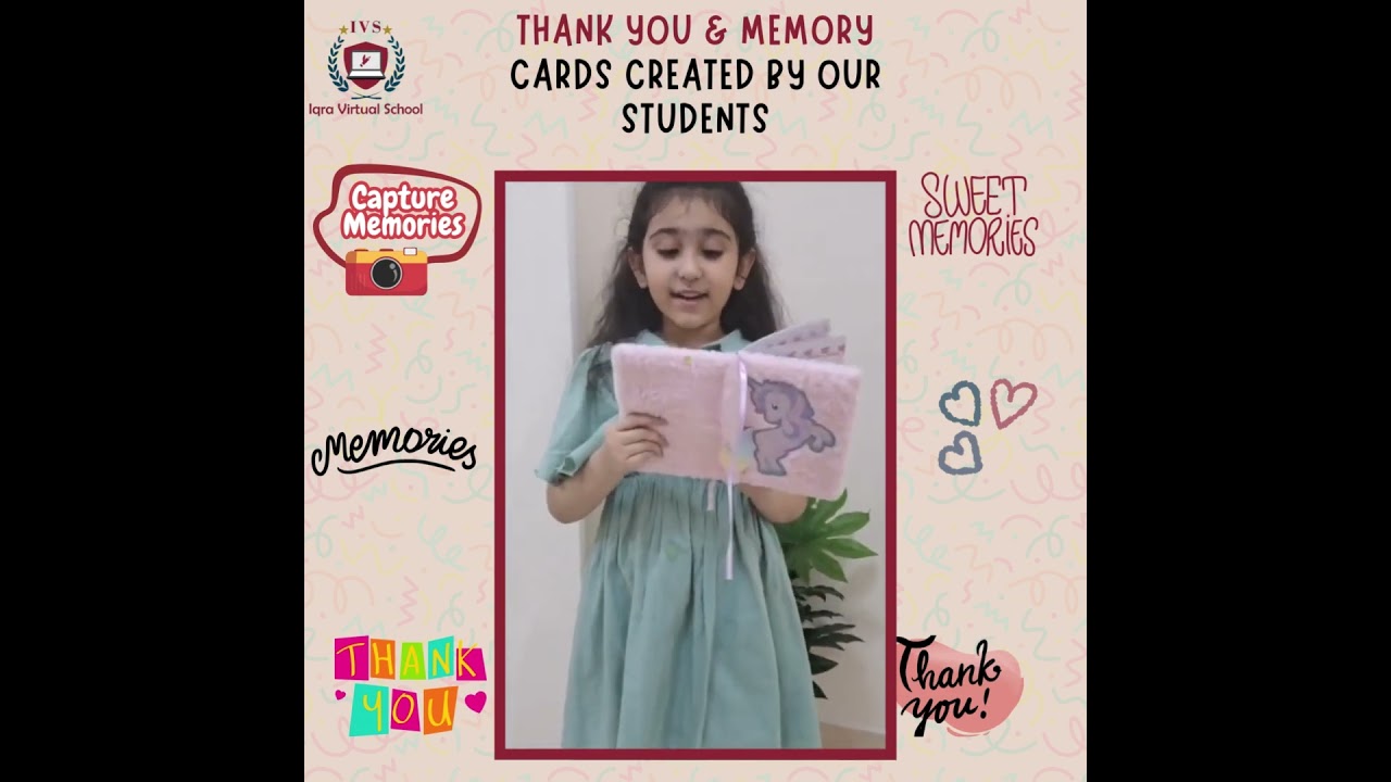 Thank You & Memory Cards –💌(A Creative Expression of Gratitude by the Little IVS Stars)