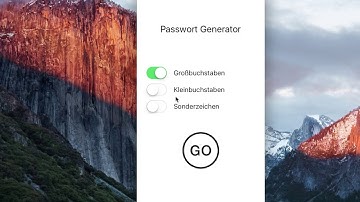 [Swift 3][Tutorial] App Vorschau Passwort Generator