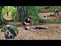 Tuan went to check his fish traps and rescued a female victim.