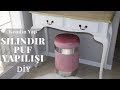 Silindir Puf Yapılışı ( Pet Şişe, Boru, Kartonlardan Kendin Yap - Diy )