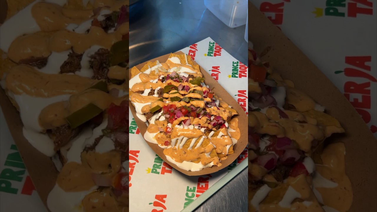 The BEEF BIRRIA NACHOS from Prince Taqueria in Hackensack, NJ! 🔥🌮🤤 #DEVOURPOWER