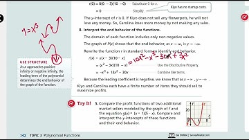 EnVision Algebra 2 Lesson 3-2: Adding, Subtracting, and Multiplying Polynomials - Example 5