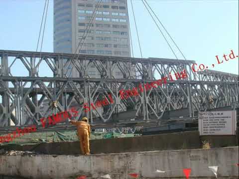 Q345B Pre-engineered Modular Steel Bailey Bridge Heavy Capacity Long ...
