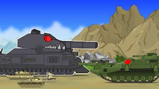 March for reinforcements RATTE STAR KILLER - Cartoons about tanks