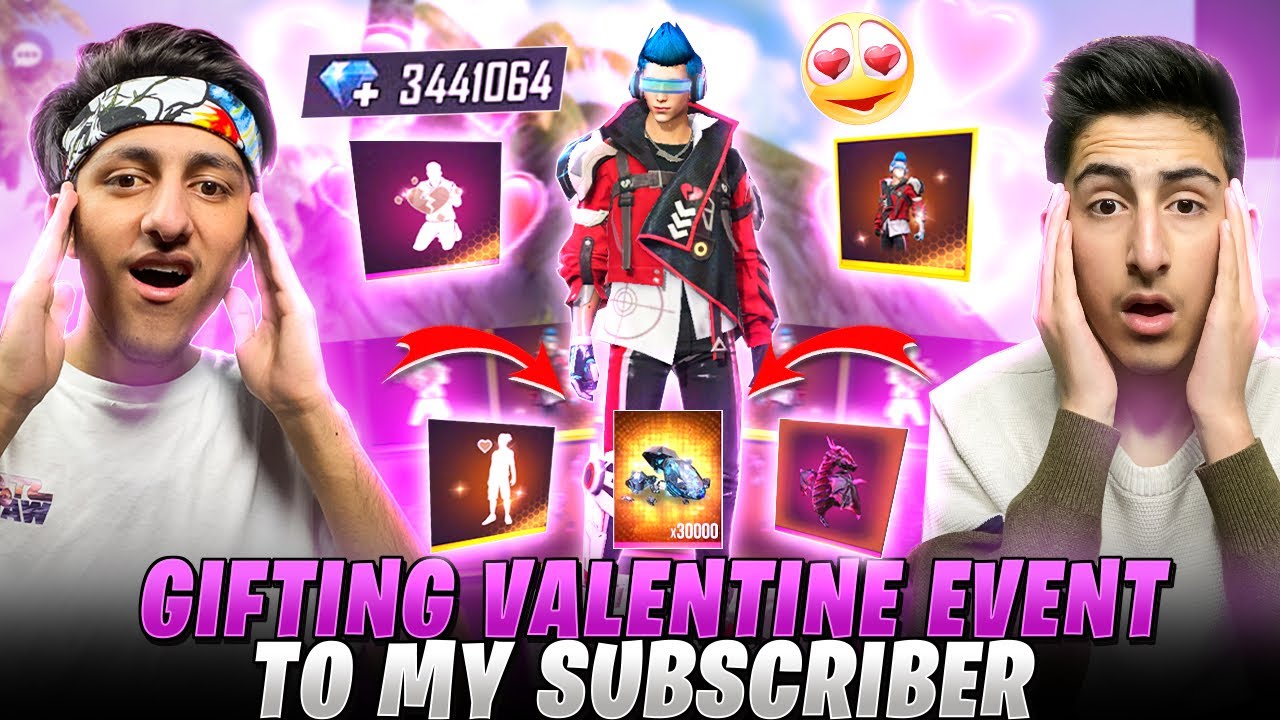 Surprising My Subscriber With New Valentines Emote😍 & 50,000 Diamonds 💎 – Garena Free Fire