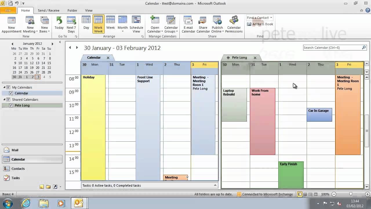 how to add a shared google calendar in outlook 2010