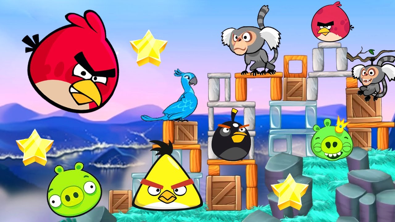 Angry Birds Rio - Juegos Para Niños Pequeños - Videos Infantiles - YouTube
