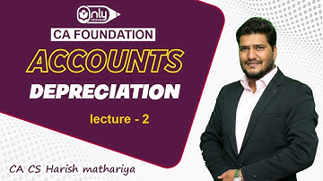 CA FOUNDATION ACCOUNTS FREE LECTURES FOR DECEMBER 22 ATTEMPT - TOPIC DEPRECIATION - LECTURE 2