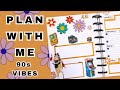 PLAN WITH ME | DASHBOARD PLANNER | 90s VIBES