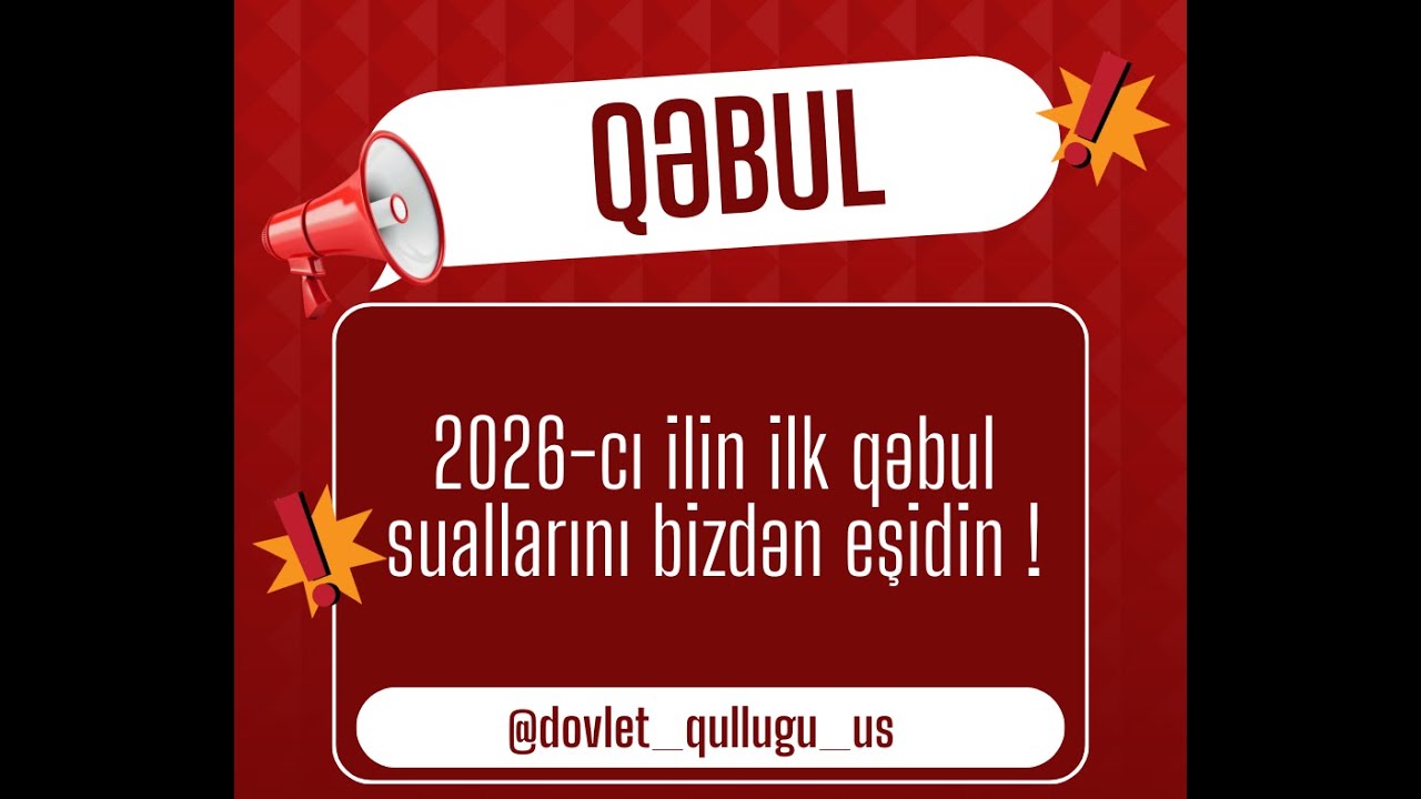 Axtardığınız QƏBUL 15 01 2026 | İlk Təbriz Salmanovun təqdimatında