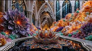 Sacred Garden of Eternity 🌸✨ | A Dreamlike Fantasy World of Crystal Flowers & Golden Light (4K)