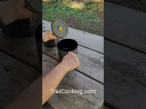Comparing handles on 2 UL pots #hiking #backpacking Review on #TrailCooking