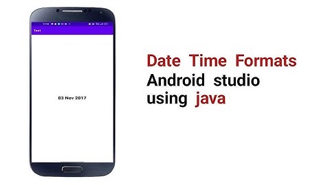 How to format date and time in Android | java.lang.RuntimeException: Unable to start activity SOLVED