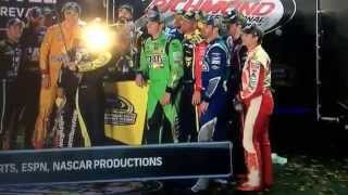 Kyle Busch Ball Taps Clint Bowyer