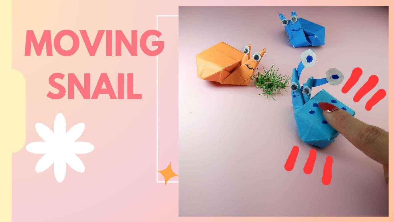 How to Make Origami Moving Paper Snail/DIY Paper Fidget Toy/Easy Crafts