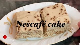 Nescafe Cake/No bake dessert/Homemade Nascafe topping cream recipe/Cup of cooking